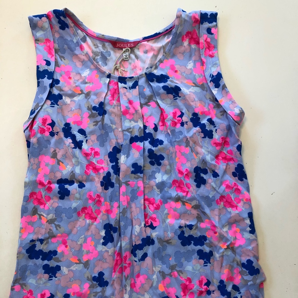 Joules Floral blouse tank top size 4